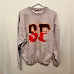 Booger Kids - Men’s XL - Grey Pullover Sweater - SF Logo -